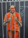 Linda is behind bars